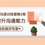 精准表达沟通训练营第2期:助你提升沟通能力,0基础到演讲专家