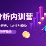《财报分析内训营》0基础看懂财务报表,3大应用实战模块,让投资更赚钱
