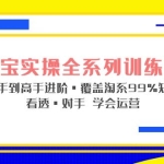 淘宝实操全系列训练营 新手到高手进阶·覆盖·99%知识 看透·对手 学会运营