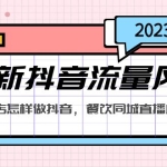 2023最新抖音流量风口，同城餐饮店怎样做抖音，餐饮同城直播店引流方法